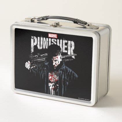 puniaher metal lunch box|Neca Marvel The Punisher Metal Lunchbox 2004 W/ Drink .